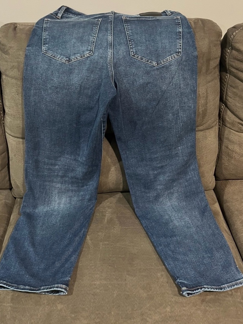β¨ NWT EXPRESS High Rise Straight Ankle Jeans β¨ - Picture 8 of 10
